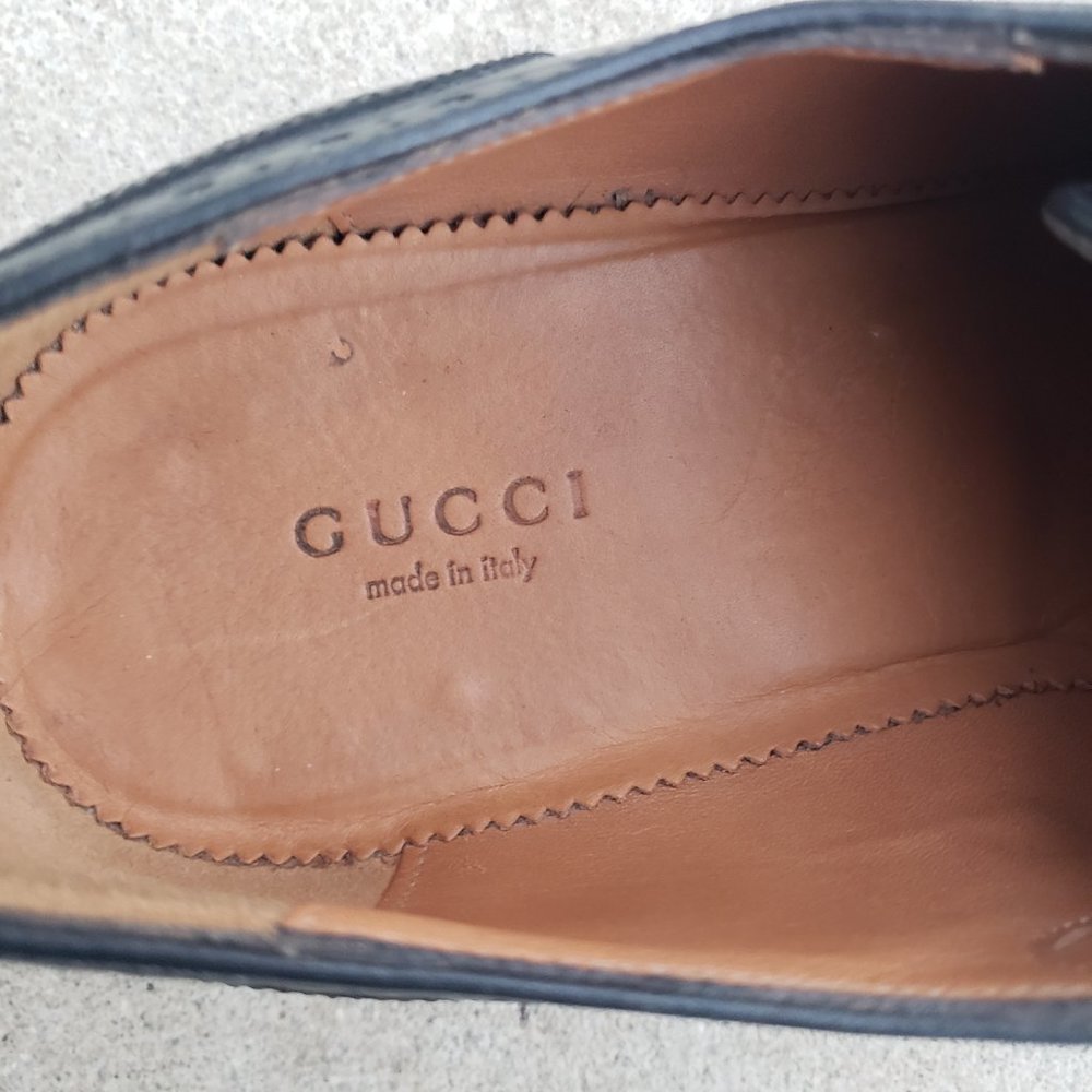 Gucci Oxfords Multi Color Leather Brogue Goodyear Lace Up 39 - Picture 8 of 9